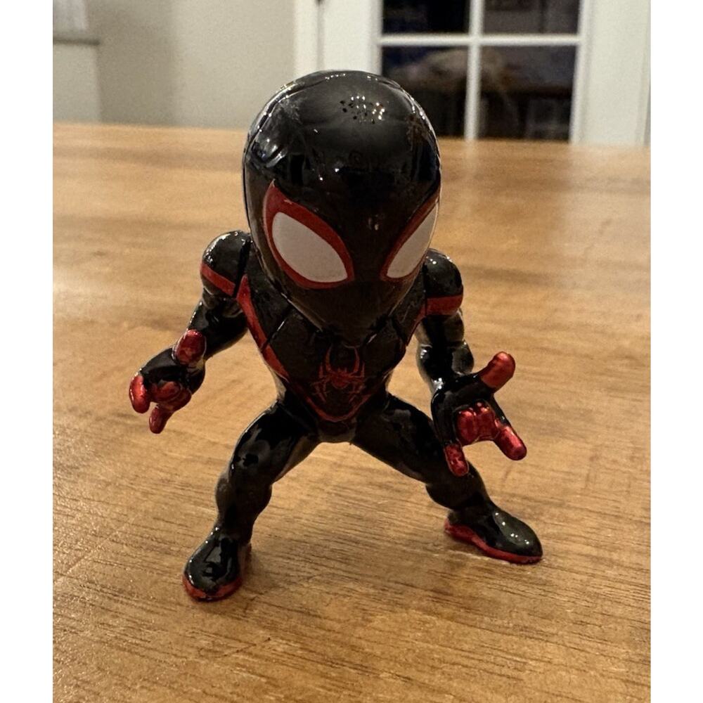 Jada Metalfigs Miles Morales Marvel Comics Die Cast Spiderman 2.5" Figure Black